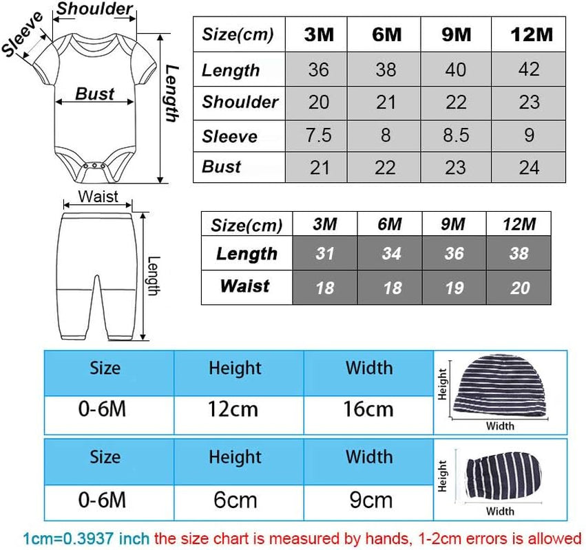 Newborn Baby Cute Design Bodysuit Short Sleeve One-Piece Baby Clothes for Boys and Girls