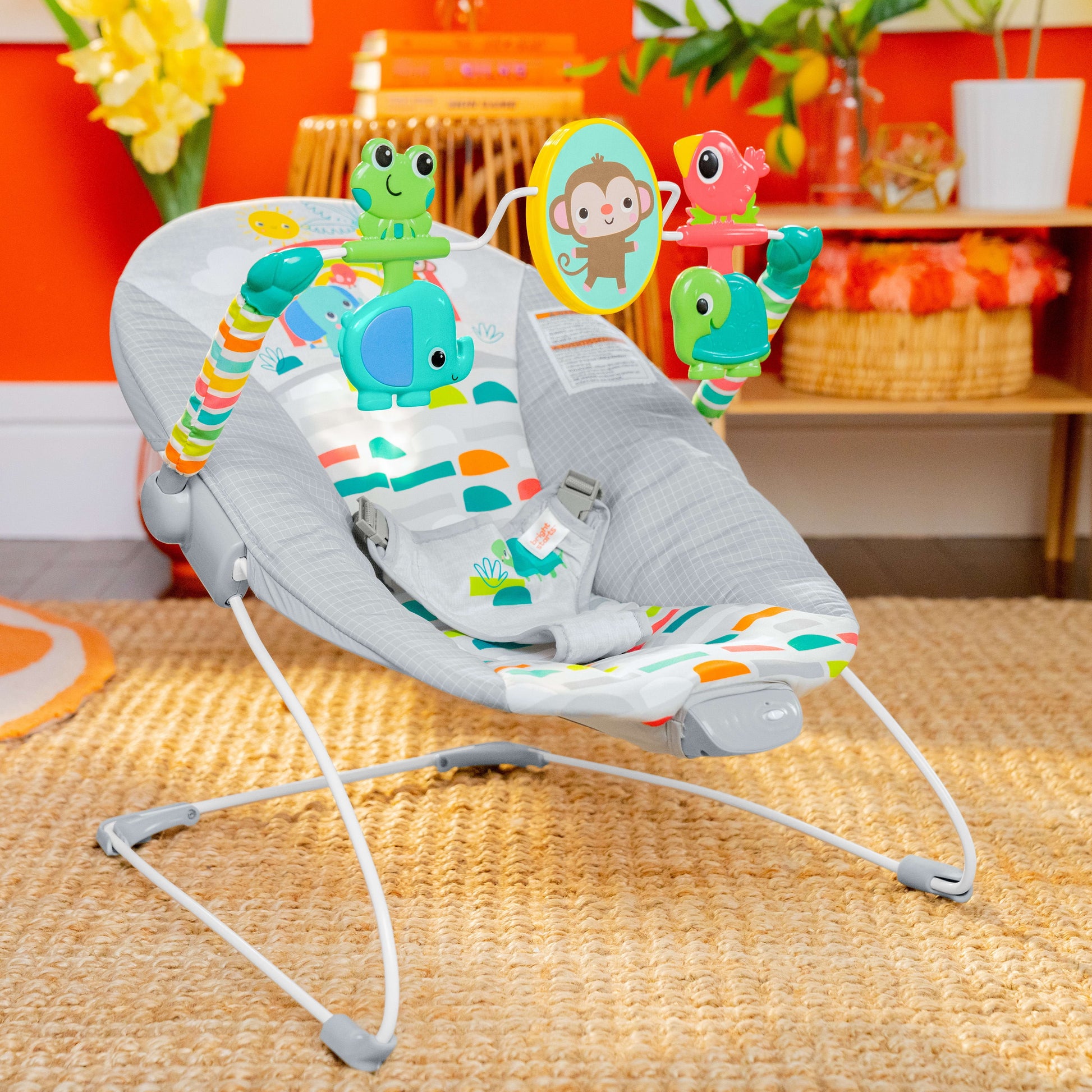 Playful Paradise Vibrating Baby Bouncer, Unisex, Newborn +