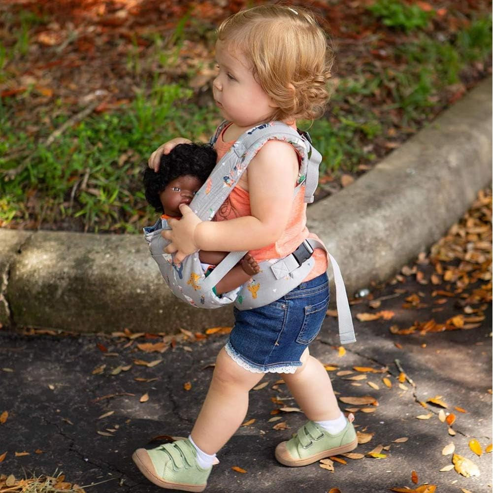 Doll Carrier Original Reborn Baby Doll Carrier for Doll Toys Doll Carrier for Girls and Boys (A Grey)