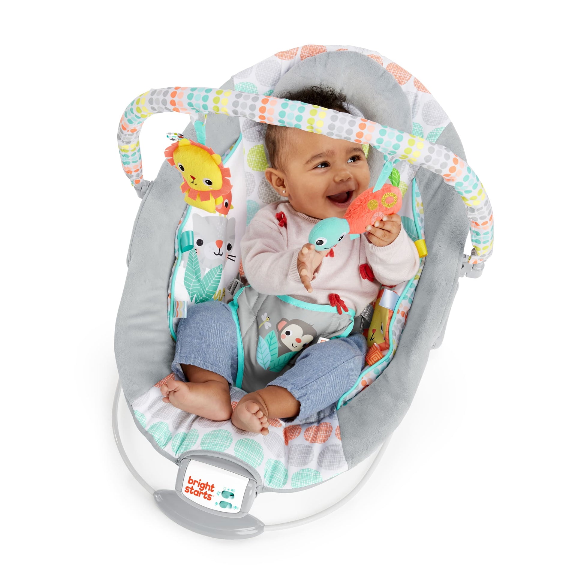 Whimsical Wild Vibrating Baby Bouncer Seat and Rocker