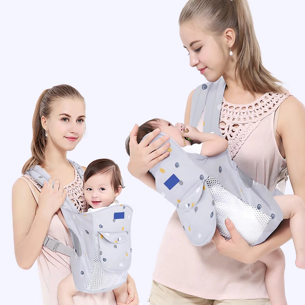 Baby Carrier,Baby Holder Carrier Ergonomic Infant Carrier Adjustable Baby Carrier,Lightweight & Breathable Baby Front and Back Carrier for Infants Toddlers Babies Girl and Boy (Grey)