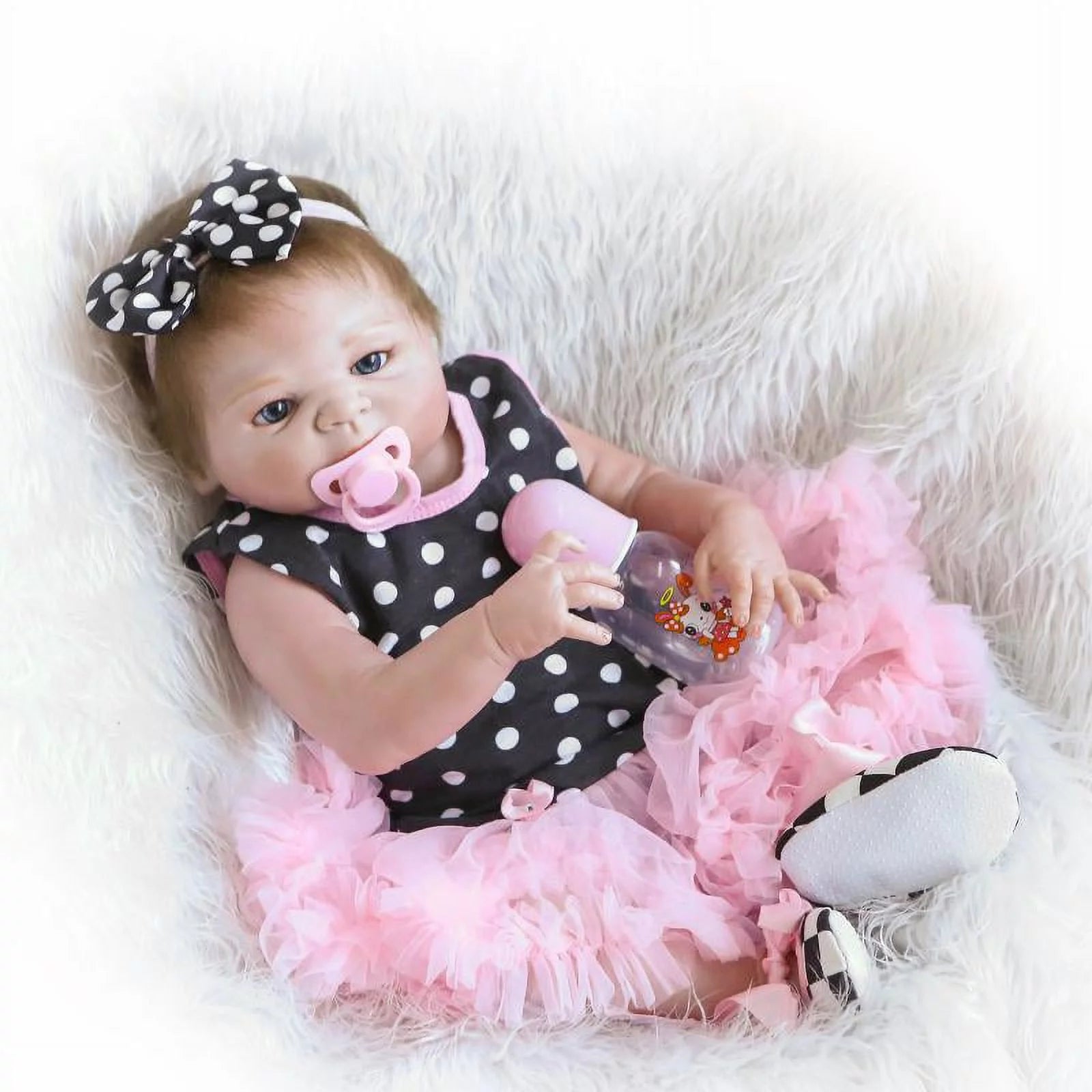 23" Newborn Handmade Reborn Baby Doll Full Body Silicone Vinyl Girl