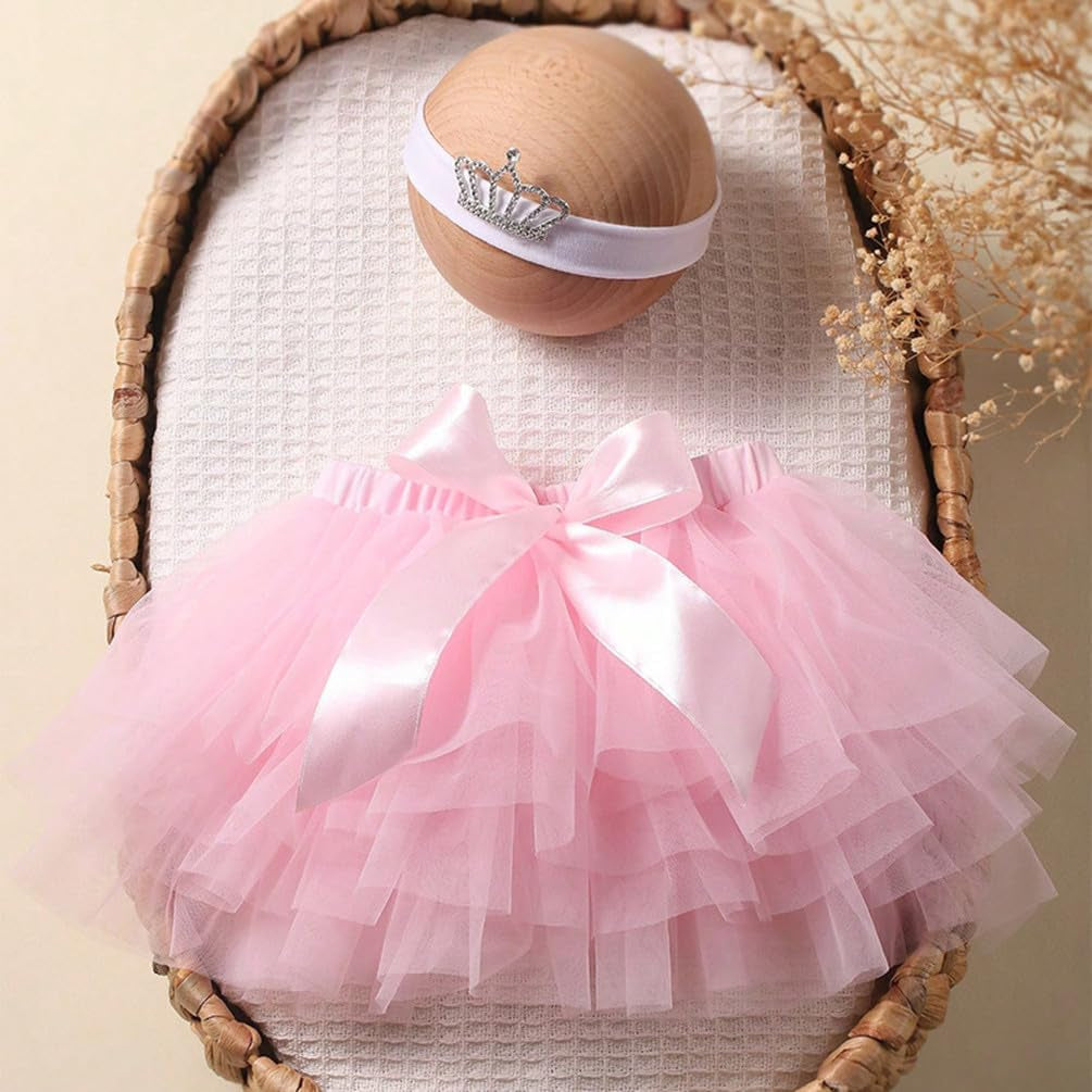 Newborn Baby Girl Photography Props Tutu Skirt Headdress Photo Shoot Outfits Infant Princess Photos Costume