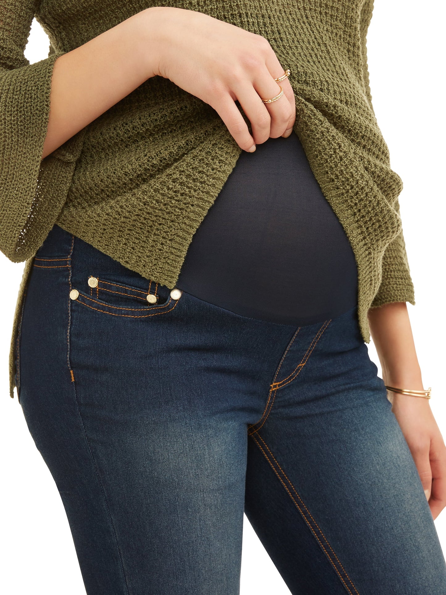 Maternity Women'S Skinny Jeans with Demi or Full Panel (Women'S & Women'S Plus)