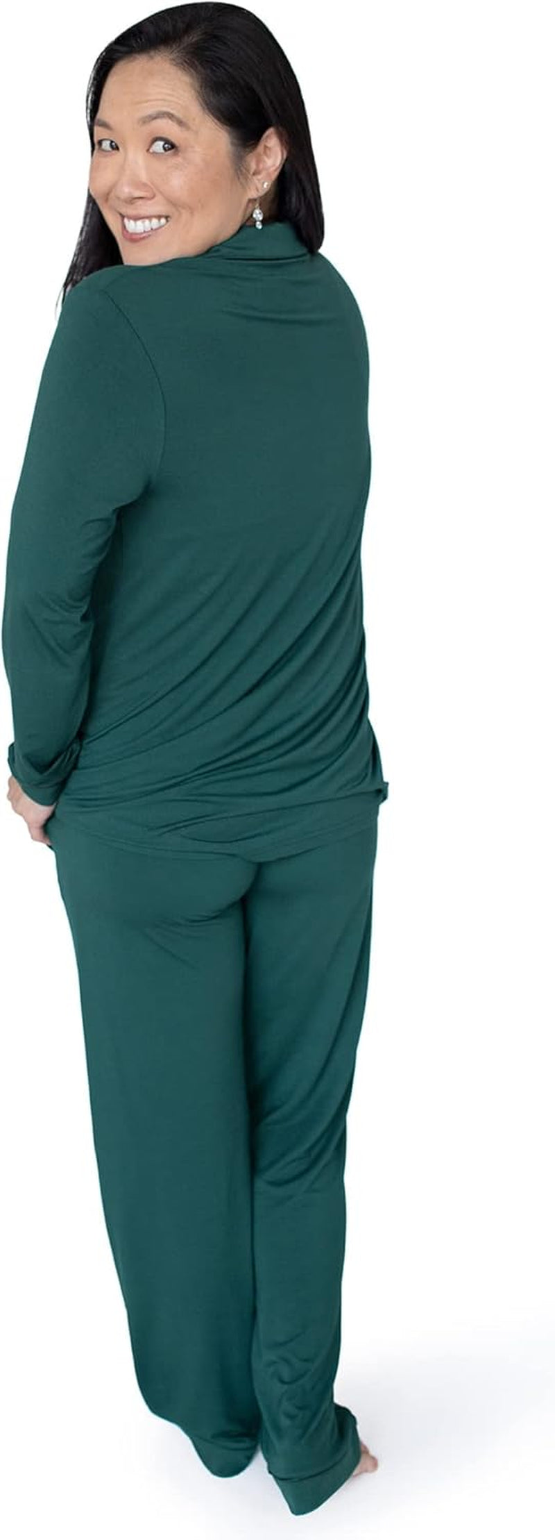 Clea Classic Long Sleeve Maternity Pajamas for Hospital | Nursing Pajama Set and Maternity Lounge Set