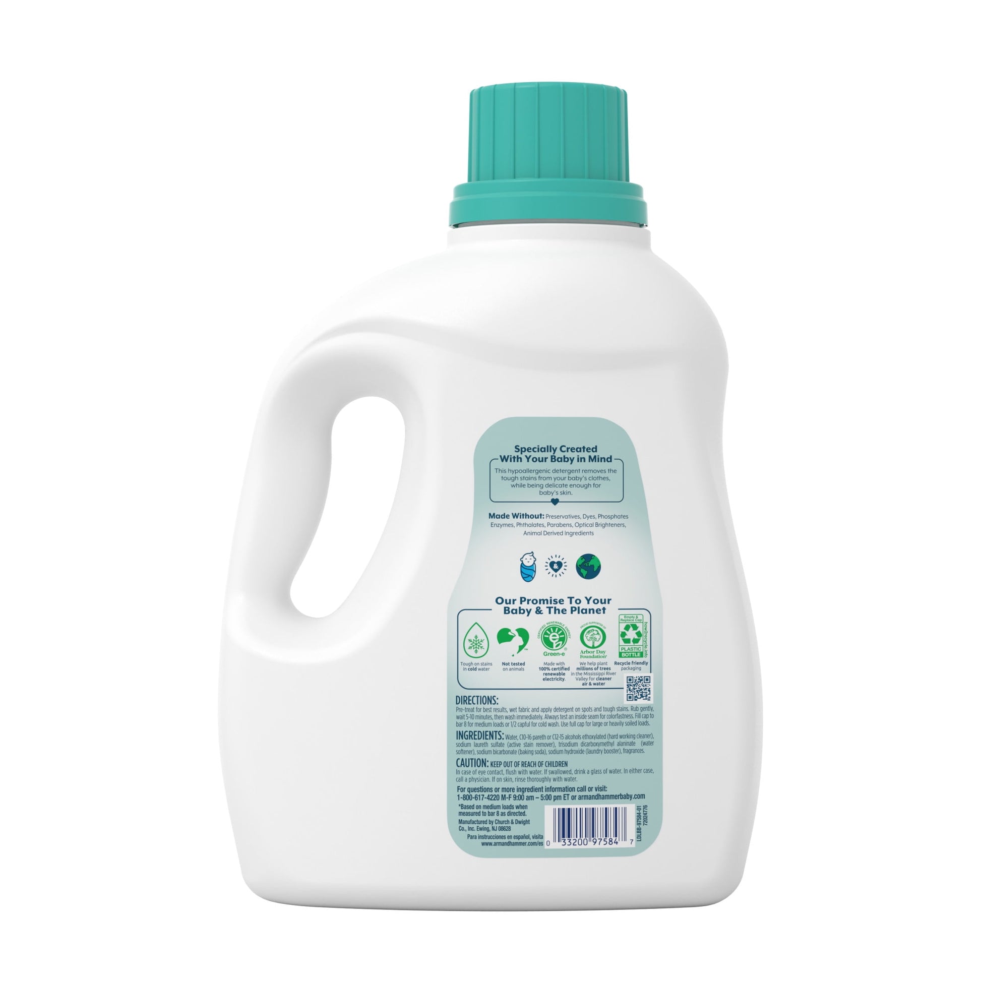 Baby, Hypoallergenic Liquid Laundry Detergent, 100.5 Fl Oz, 77 Loads