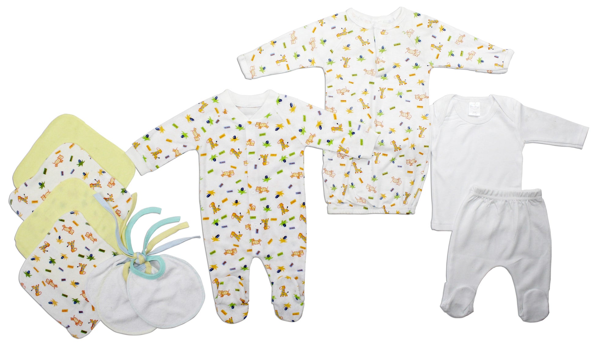 Unisex Newborn Baby 10 Pc Layette Baby Shower Gift Set LS_0132