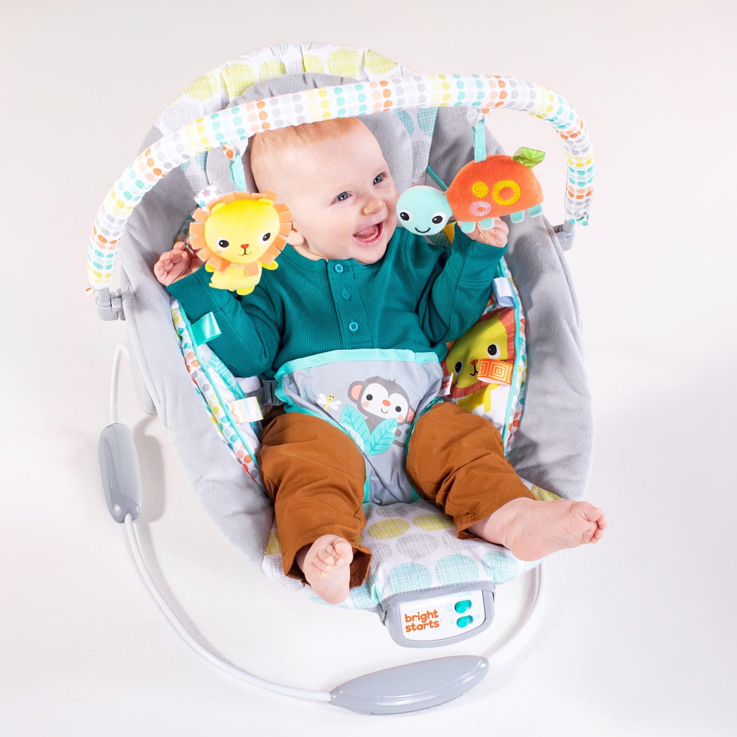 Whimsical Wild Vibrating Baby Bouncer Seat and Rocker