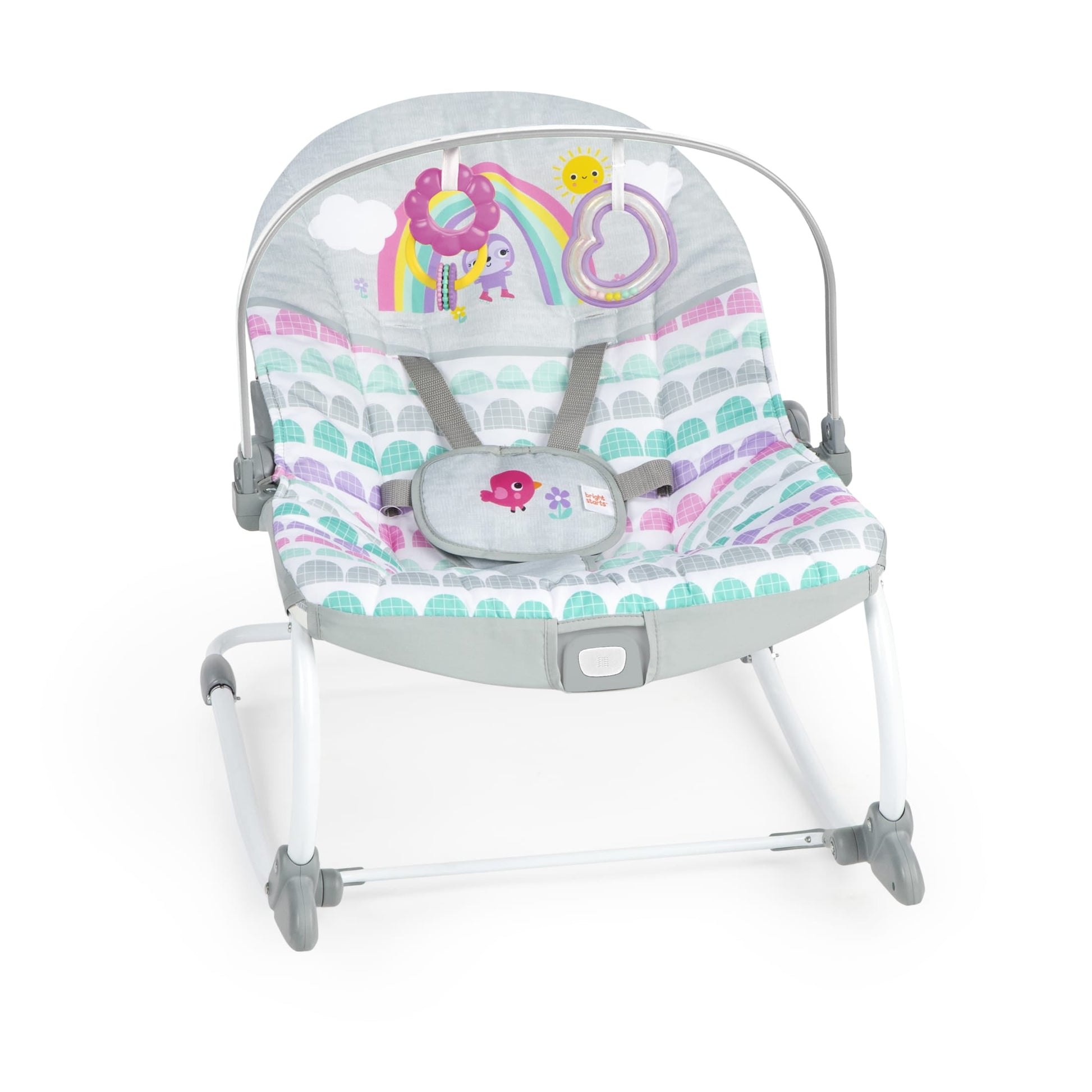 Rosy Rainbow Infant to Toddler Baby Rocker with Vibrations Newborn Unisex