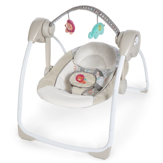 Soothe 'N Delight 6-Speed Portable Baby Swing with Music - Cozy Kingdom (Unisex)