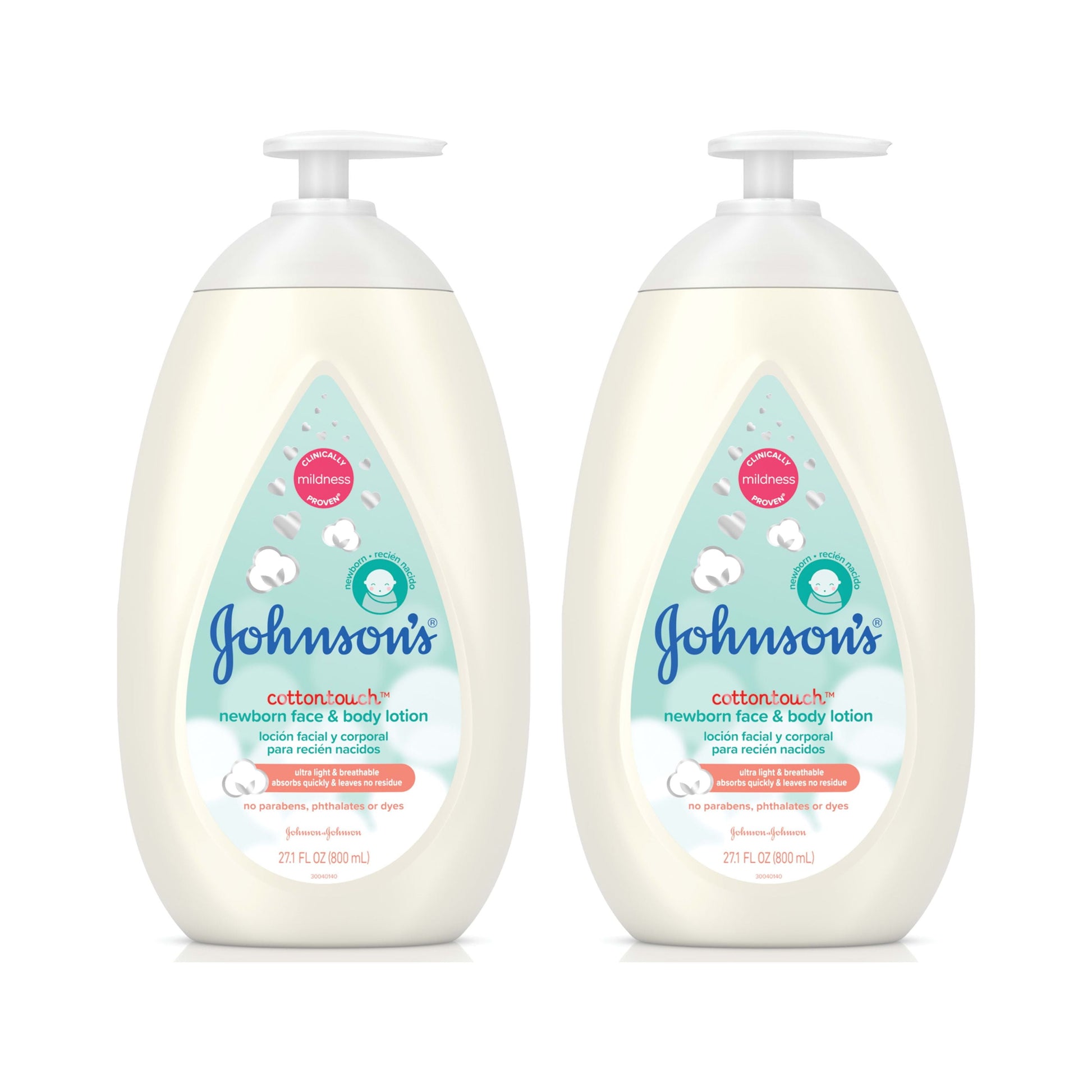 Cottontouch Baby Face and Body Lotion, Twin Pack, 2 X 27.1 Fl. Oz