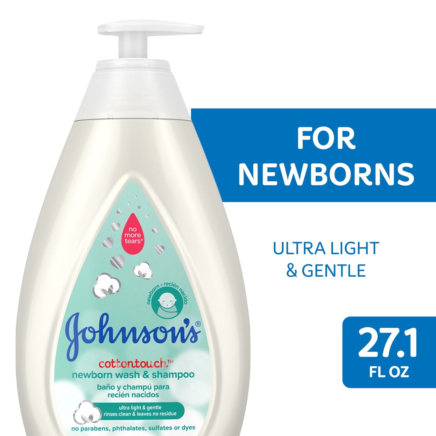 Cottontouch Newborn Baby Wash & Shampoo, 27.1 Fl. Oz