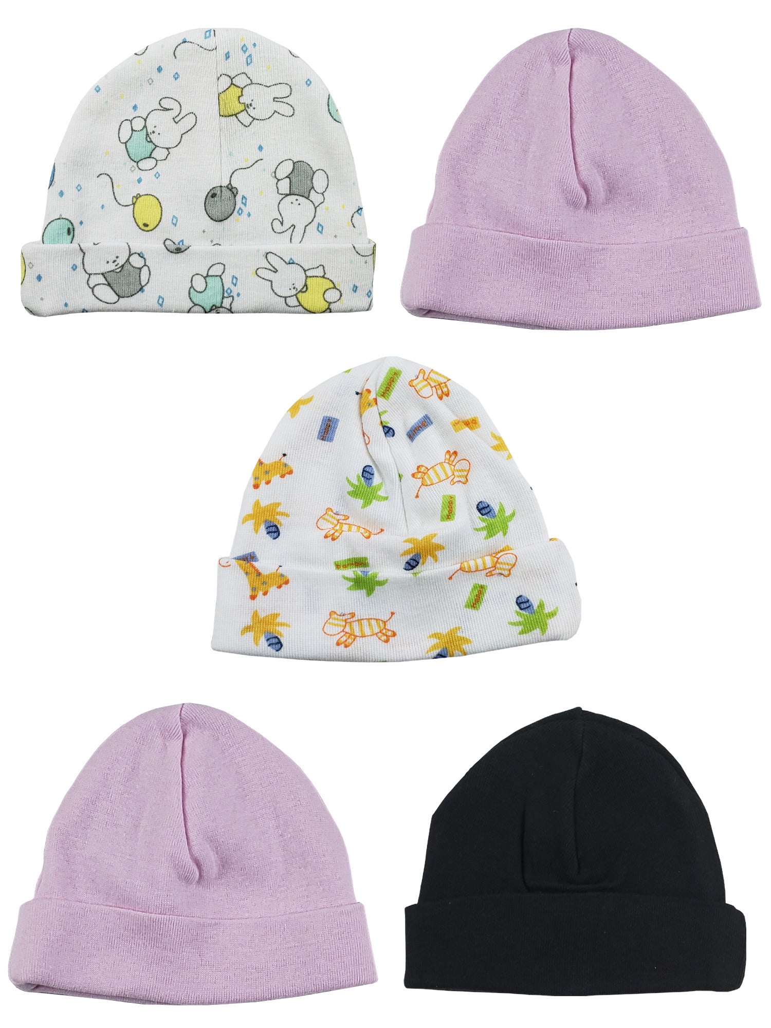 Girls Baby Cap (Pack of 5) LS_CAPS_GIRLS