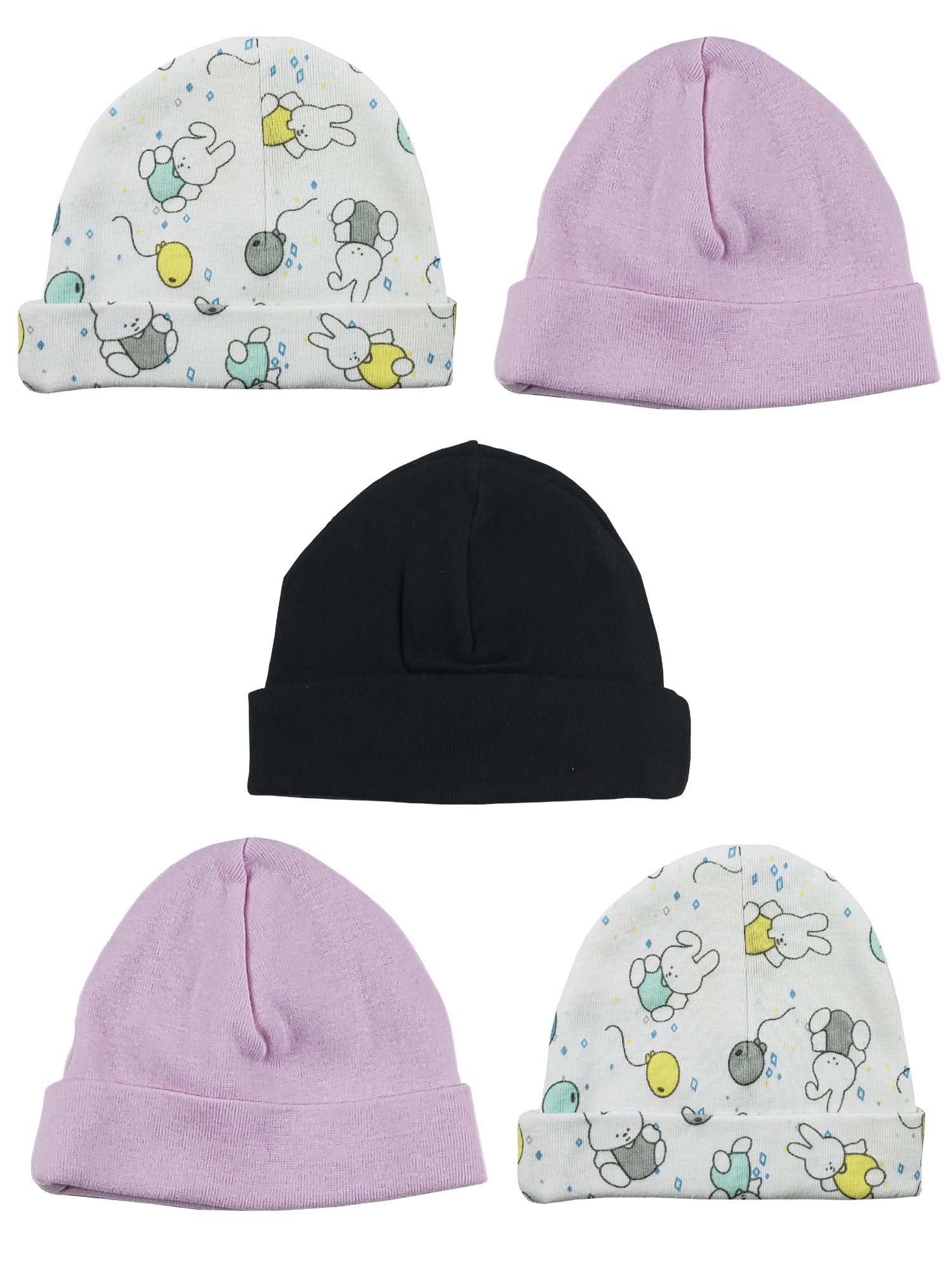 Girls Baby Cap (Pack of 5) LS_CAPS_GIRLS