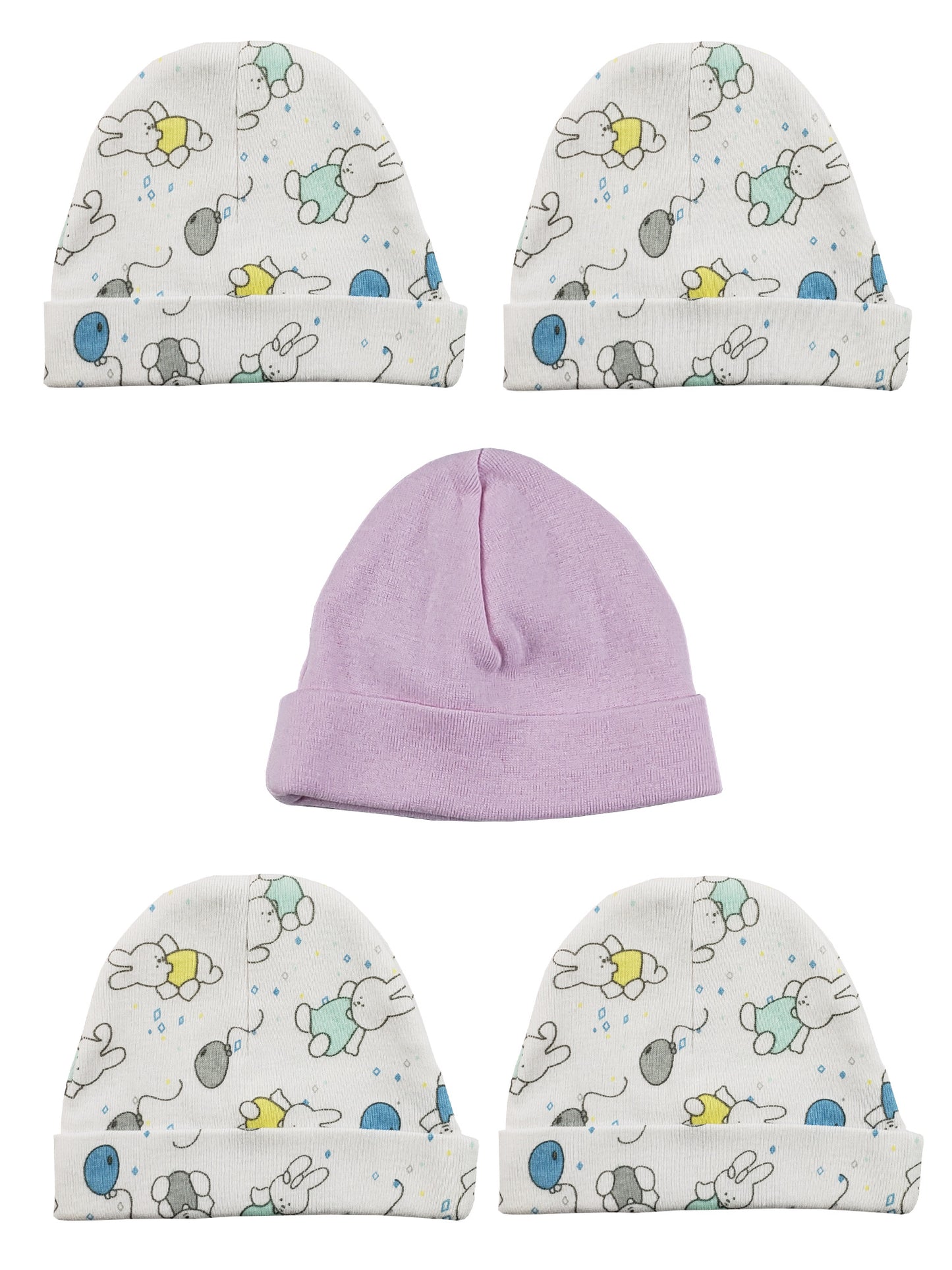 Girls Baby Cap (Pack of 5) LS_CAPS_GIRLS