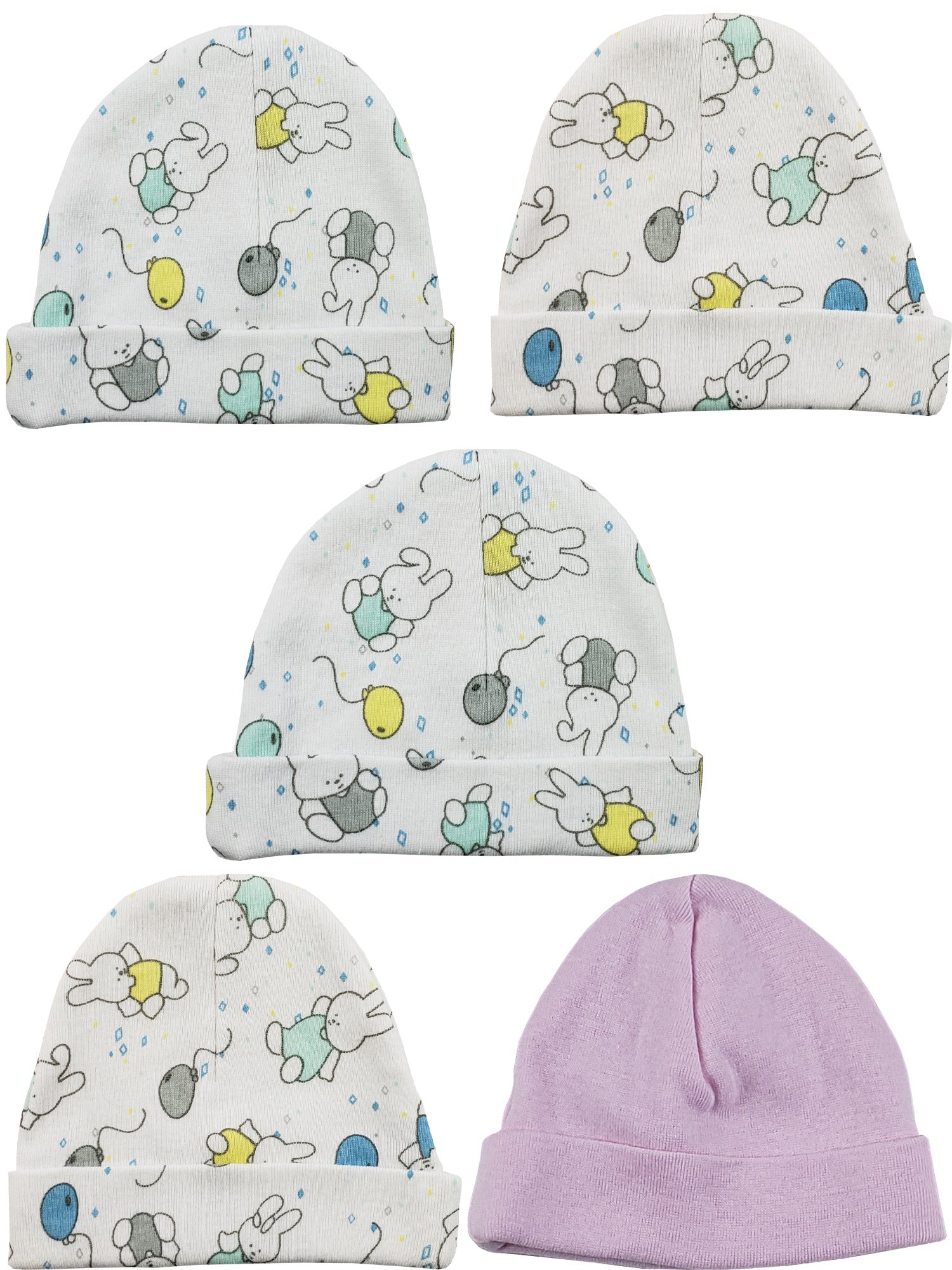 Girls Baby Cap (Pack of 5) LS_CAPS_GIRLS