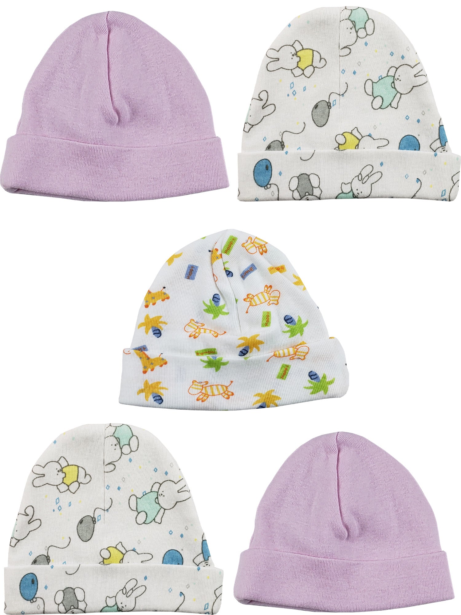 Girls Baby Cap (Pack of 5) LS_CAPS_GIRLS