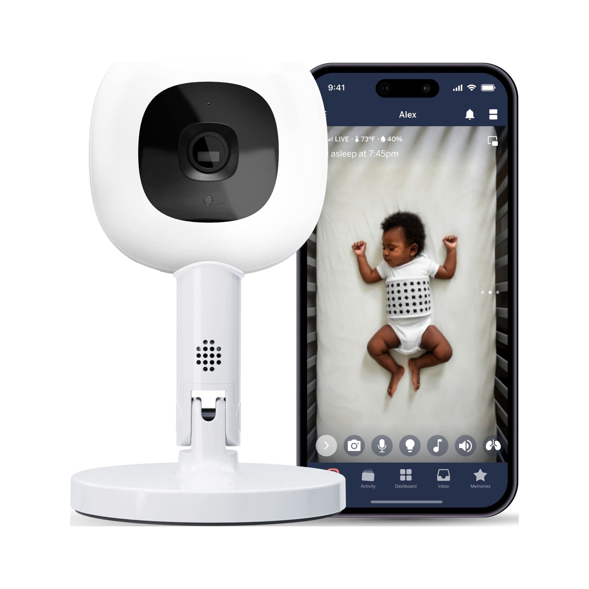 Pro Smart Baby Monitor and Flex Stand