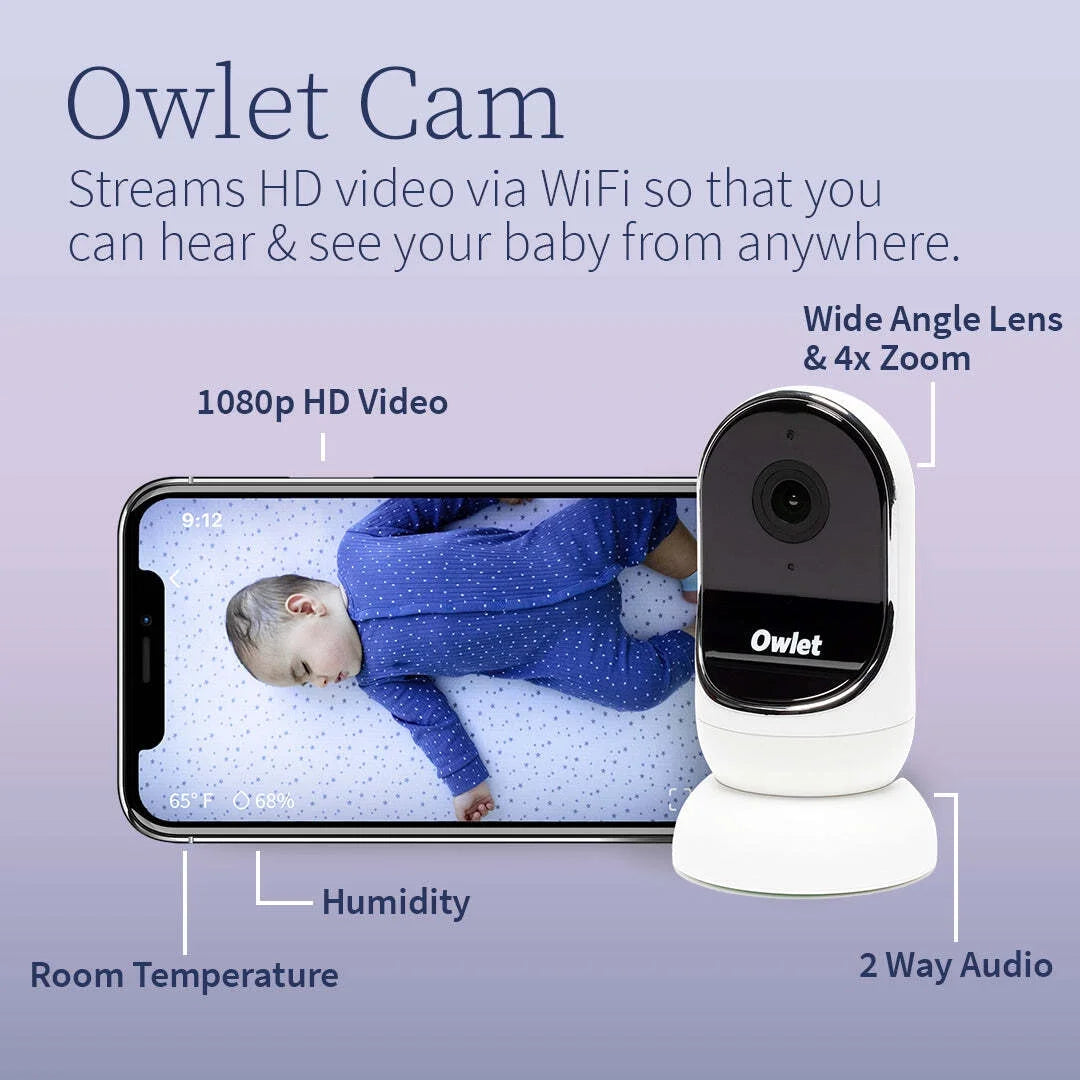 Dream Duo - Smart Portable Video Baby Monitor - HD Video Camera + Sock with Heart Rate, AVG Oxygen Tracker - Deep Sea Green