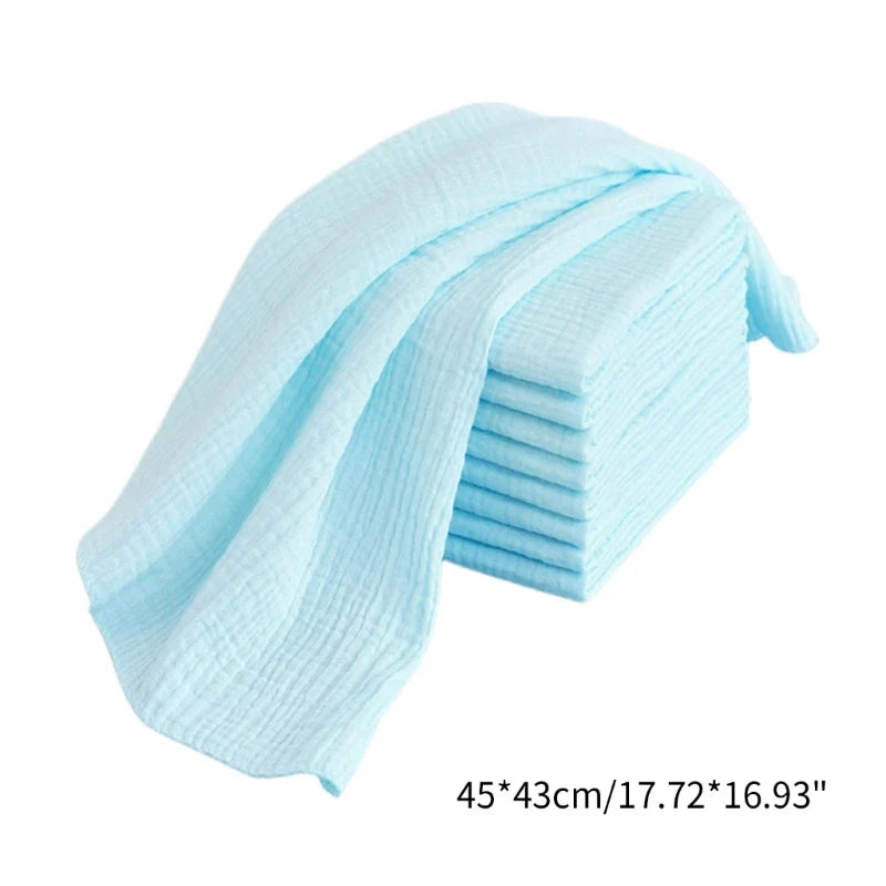 10Pcs/Set Reusable Washable Gauze Cloth Baby Diapers