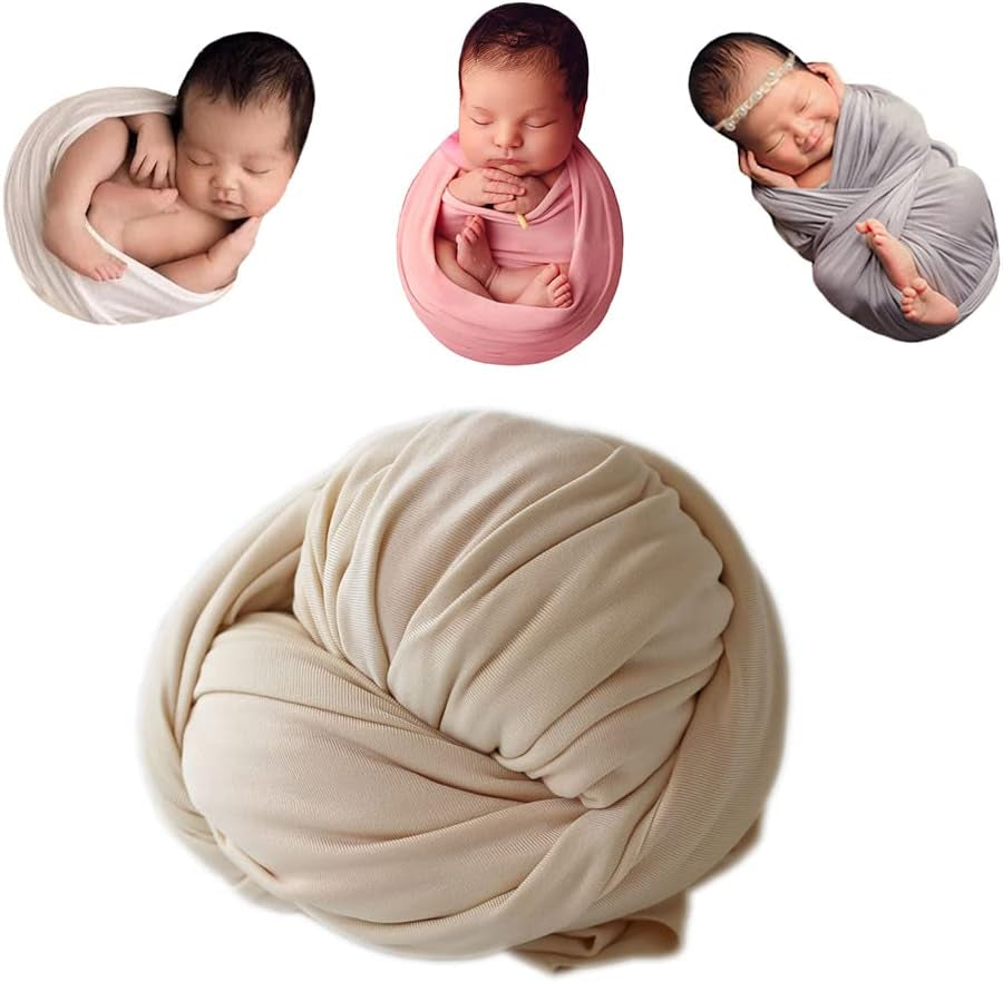 Newborn Photography Stretch Wrap Boy Girl Baby Wraps Photography Props Bbaby Photo Prop Stretch (Peach)