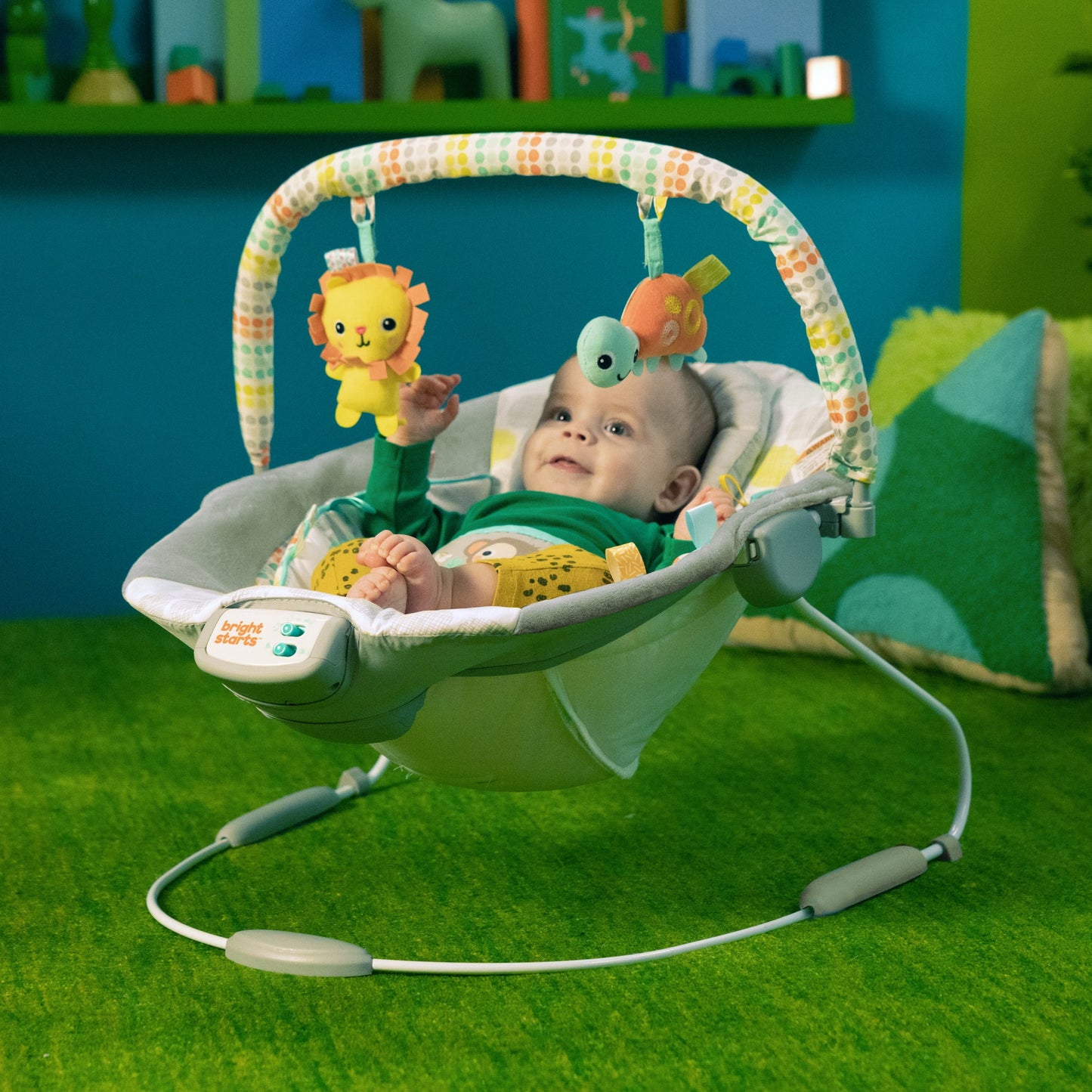 Whimsical Wild Vibrating Baby Bouncer Seat and Rocker