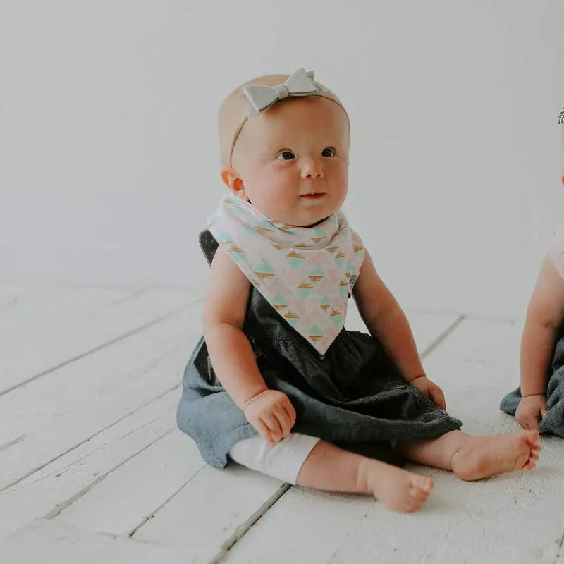 Blush Bandana Bib Set