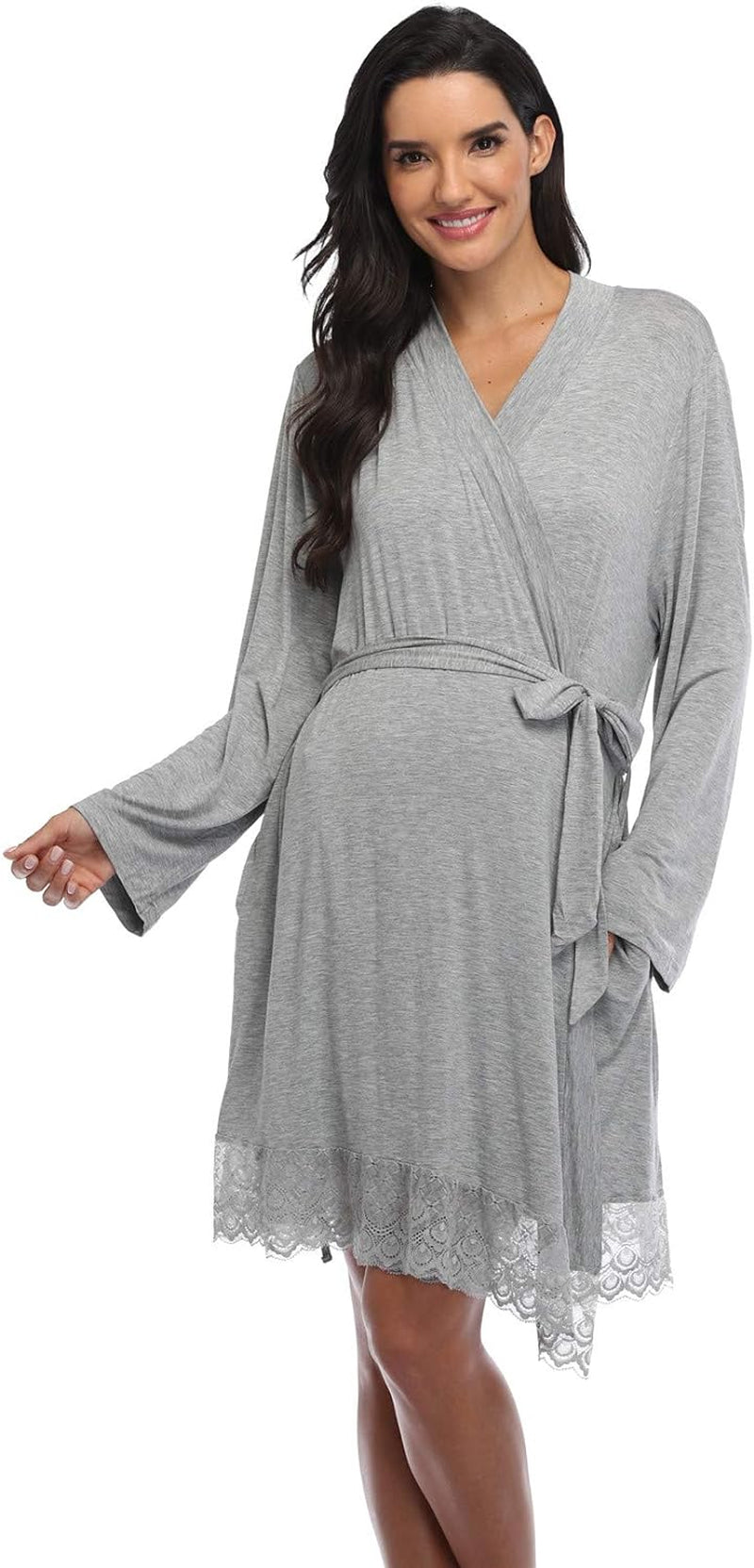 Robes for Women Maternity Robe for Hospital Robes Labor Delivery Robes Pregnancy Nursing Robes Sleepwear