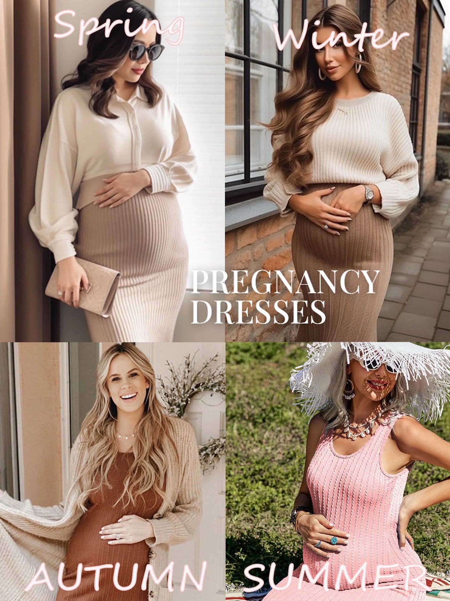 Women Maternity Dress for Baby Shower Rib Knit Black Bodycon Dress Sleeveless Tank Maternity Dress Casual Pregnancy Outfits for Photoshoot