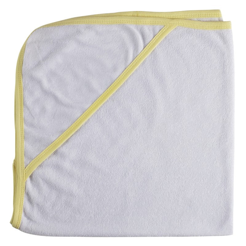 Hooded Towel with Yellow Binding  021BY