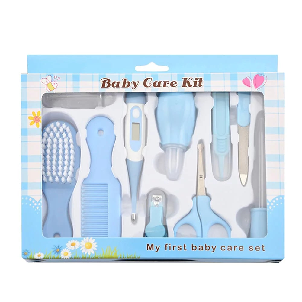 Baby Grooming Kit,  Newborn Essentials Health Care All in 1 Set, Baby Must Have Accessories, Blue