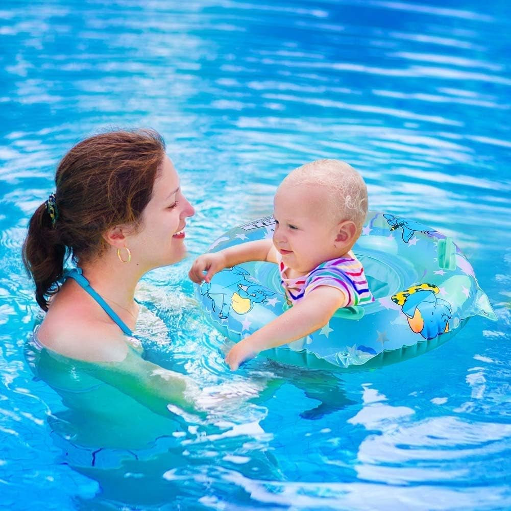 Baby Swimming Float, Inflatable Swimming Ring with Float Seat for 6 Months-6 Years Children