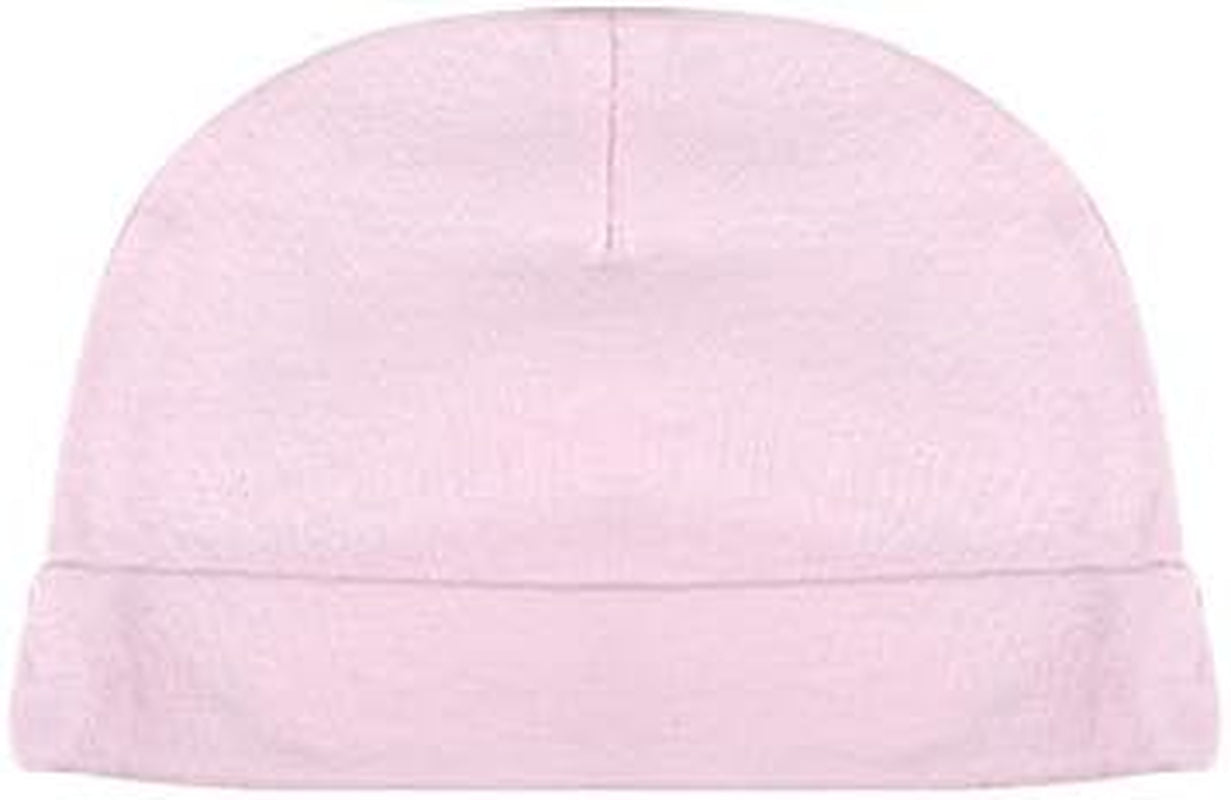 Caps Hospital Baby Girl Hats 0-6 Months Sunny Unisex Hats 5-Pack for Baby Boy and Girl Pink