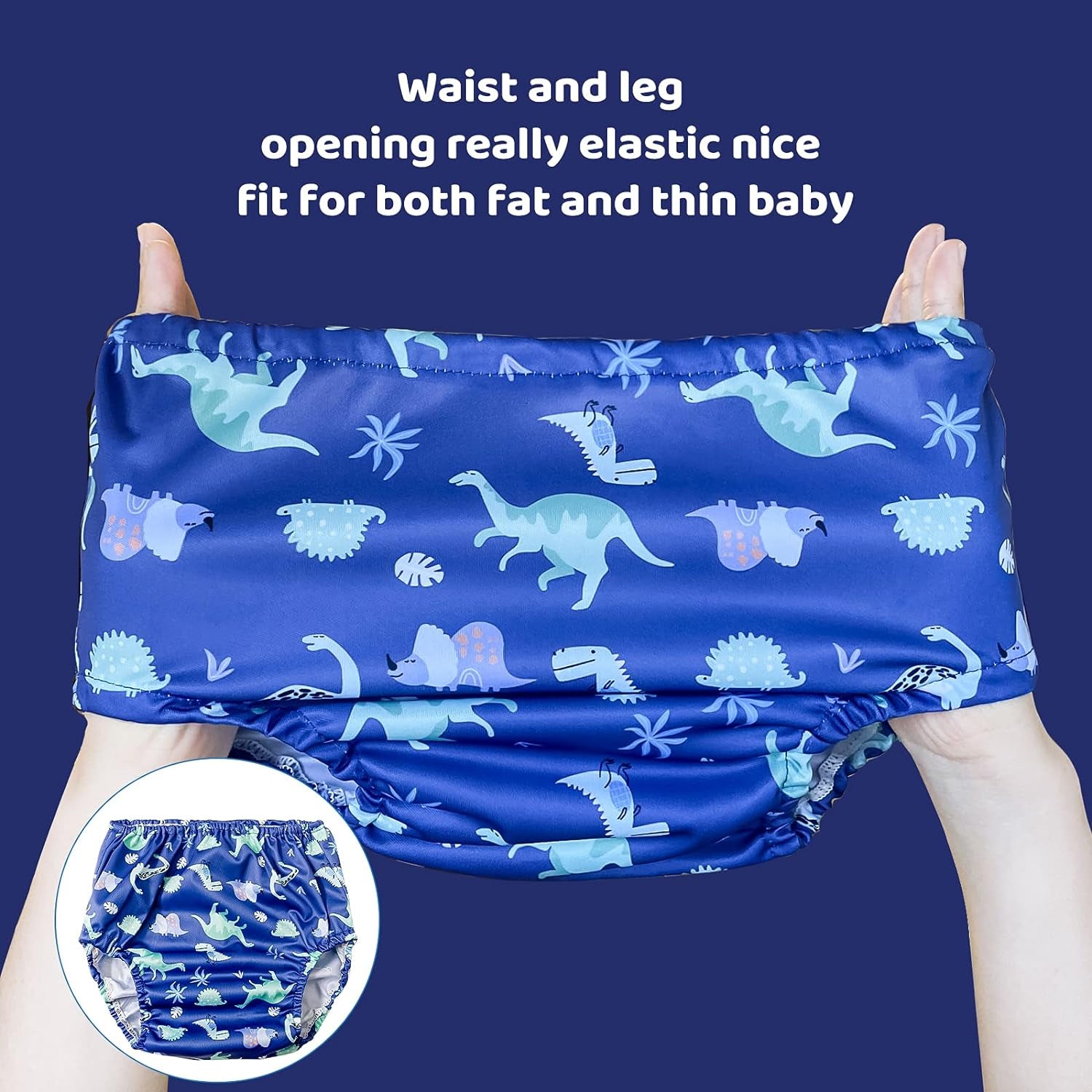 Rubber Swim Diaper Cover for Plastic Pants Good Elastic Plastic Diaper Covers for Plastic Underwear for Toddlers & Potty Training Pants Boy 1T