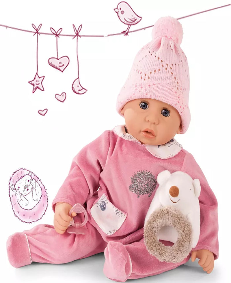 Cookie Hedgehog Soft Baby Doll in Pink