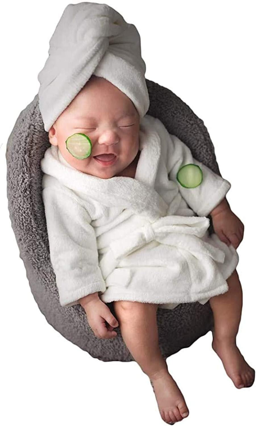 Newborn Baby Boys Girls Photography Photo Props Costume Bathrobes with Towel Outfits Sets