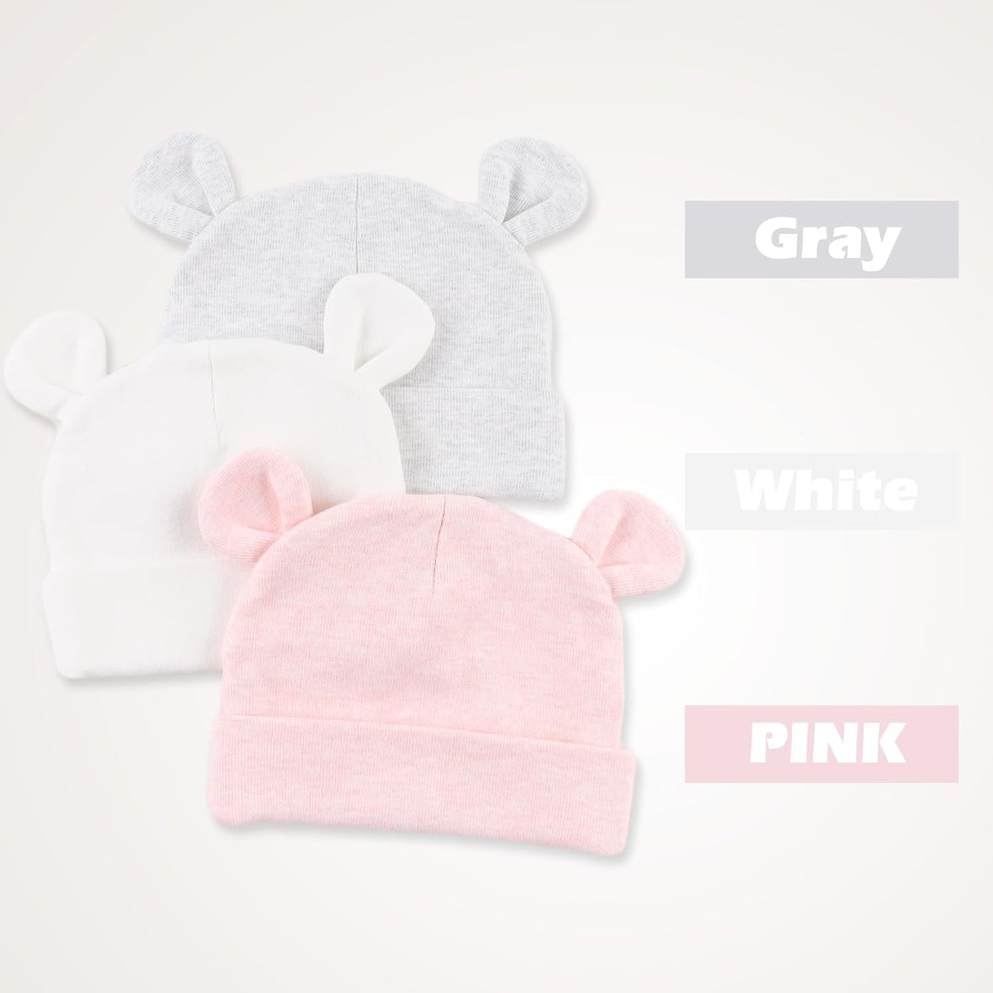 Cotton Newborn Baby Girls Hat Spring Newborn Boys Hat Cute Rabbit Infant Beanie