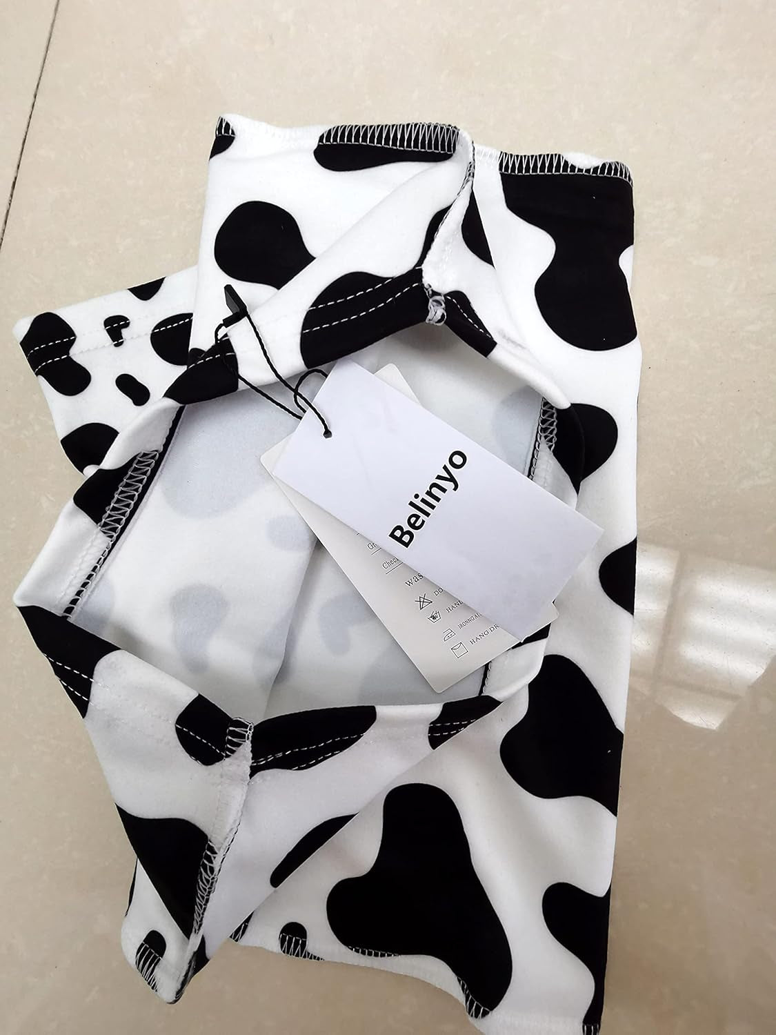 Cow Print Newborn Swaddle Set Baby Receiving Blanket with Beanie Hat Infant Swaddle for Girls Boys One Size