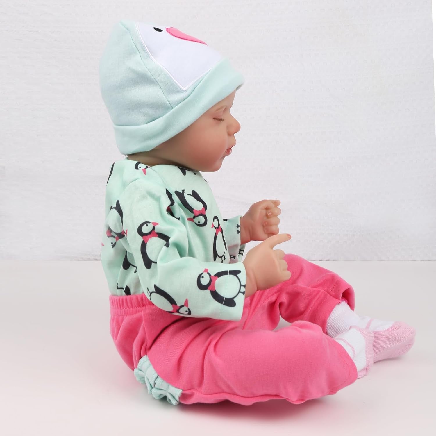 Reborn Baby Doll Clothes 22 Inch for 20-22 Inch Reborn Doll 2 Pack Pink&Gray Reborn Baby Dolls Outfits Reborn Baby Clothing Baby Sets Accessories