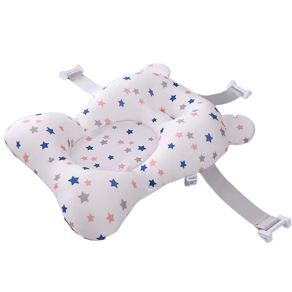 1 Pack  Baby Bath Seat Support Pillow, Newborn Infant Bath Tub Pillow Pad Bath Seat Support Net Floating No-Slip Baby Bath Pillow for 0-12 Months（Excluding Baby Shower Bather Tub）