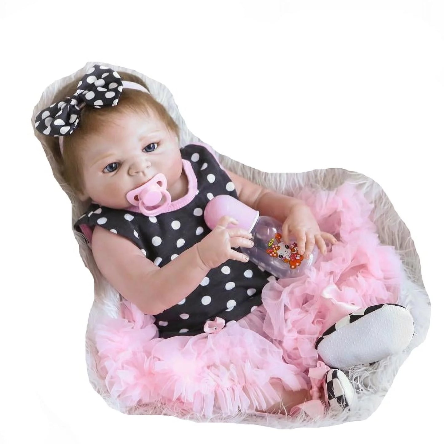 23" Newborn Handmade Reborn Baby Doll Full Body Silicone Vinyl Girl