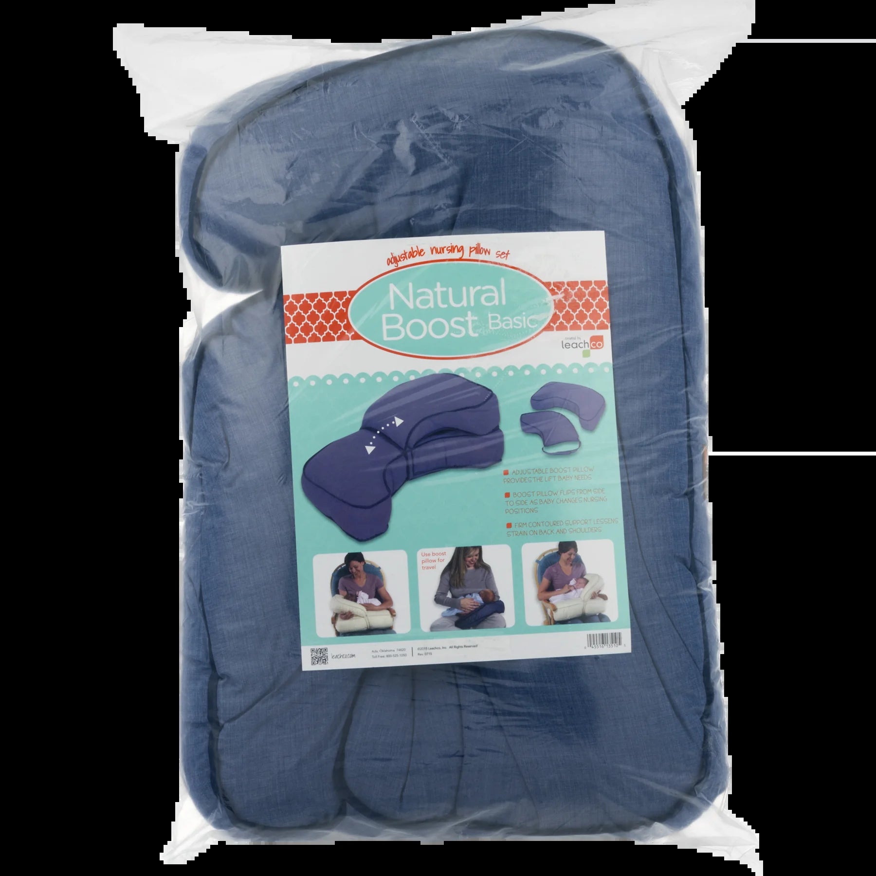 Natural Boost Basic Denim │ Adjustable Nursing Pillow