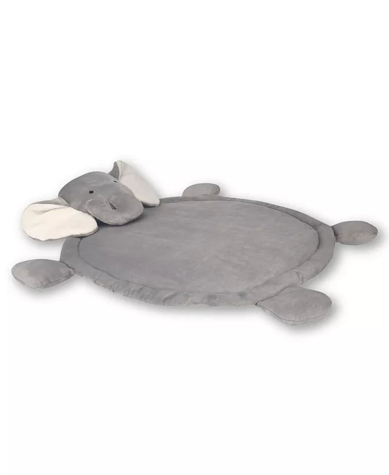 Elephant Baby Play Mat with 3-Dimensional Head - Gray