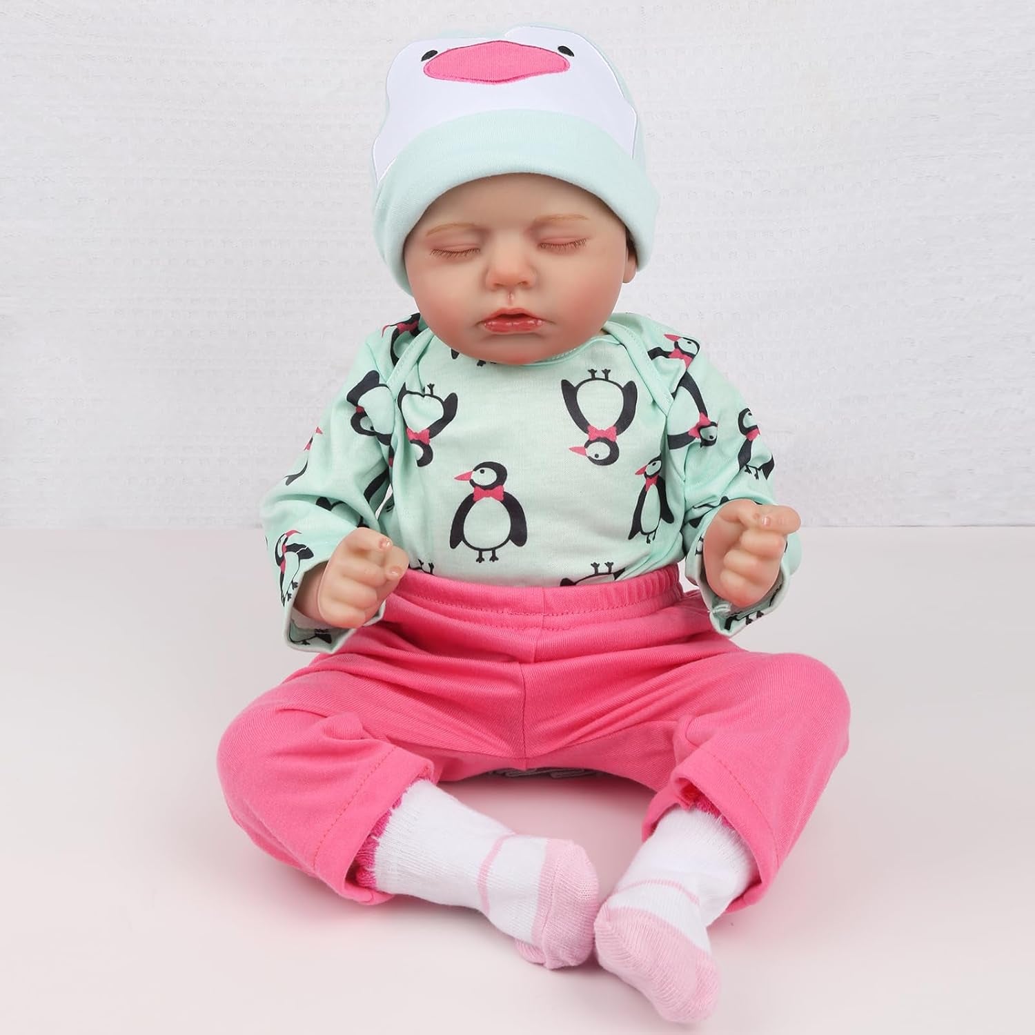 Reborn Baby Doll Clothes 22 Inch for 20-22 Inch Reborn Doll 2 Pack Pink&Gray Reborn Baby Dolls Outfits Reborn Baby Clothing Baby Sets Accessories