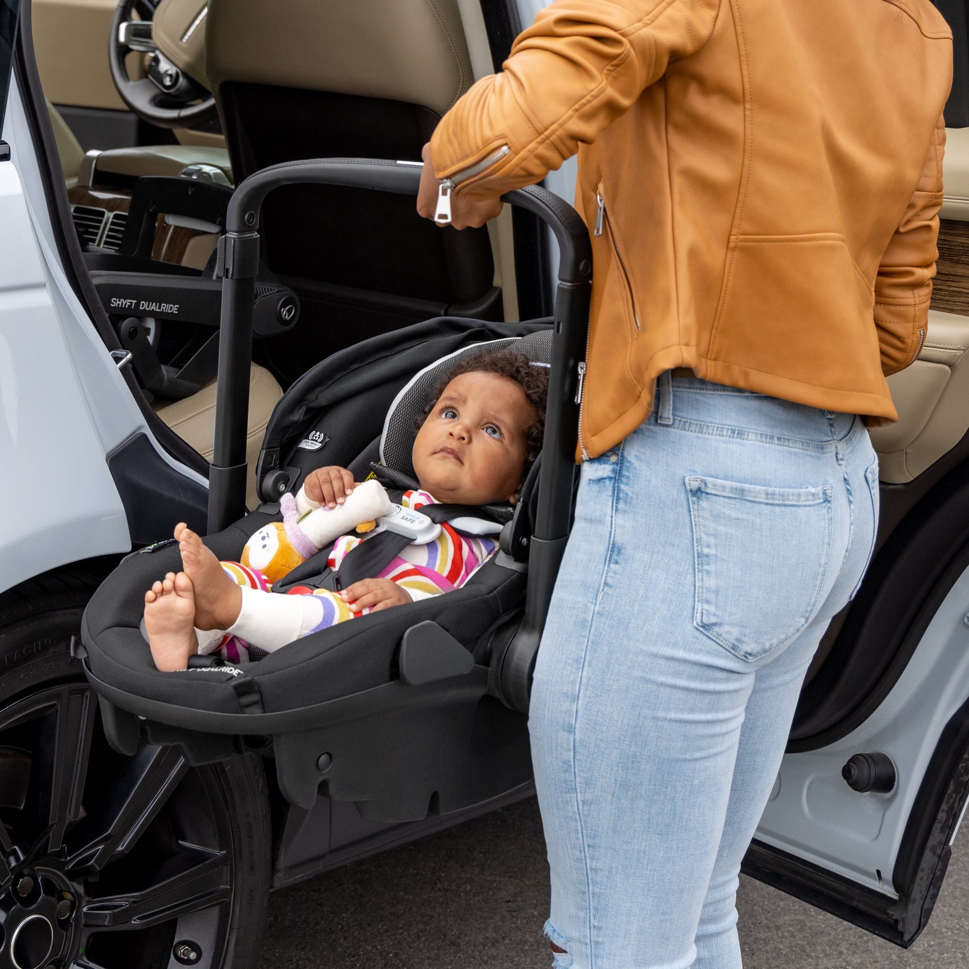 Shyft Dualride Infant Car Seat and Stroller Combo (Beaufort Black), Unisex