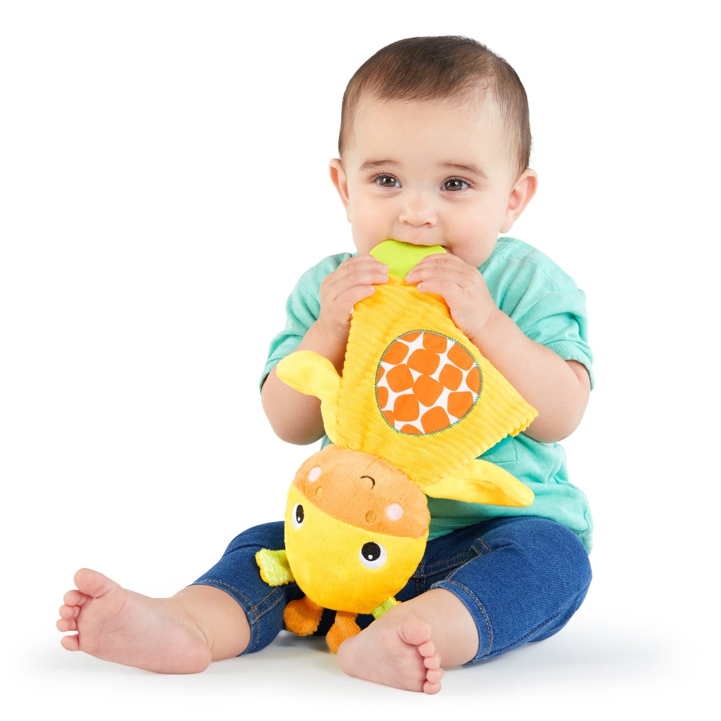 Snuggle & Teethe Plush Teether Toy - Giraffe, Ages Newborn +