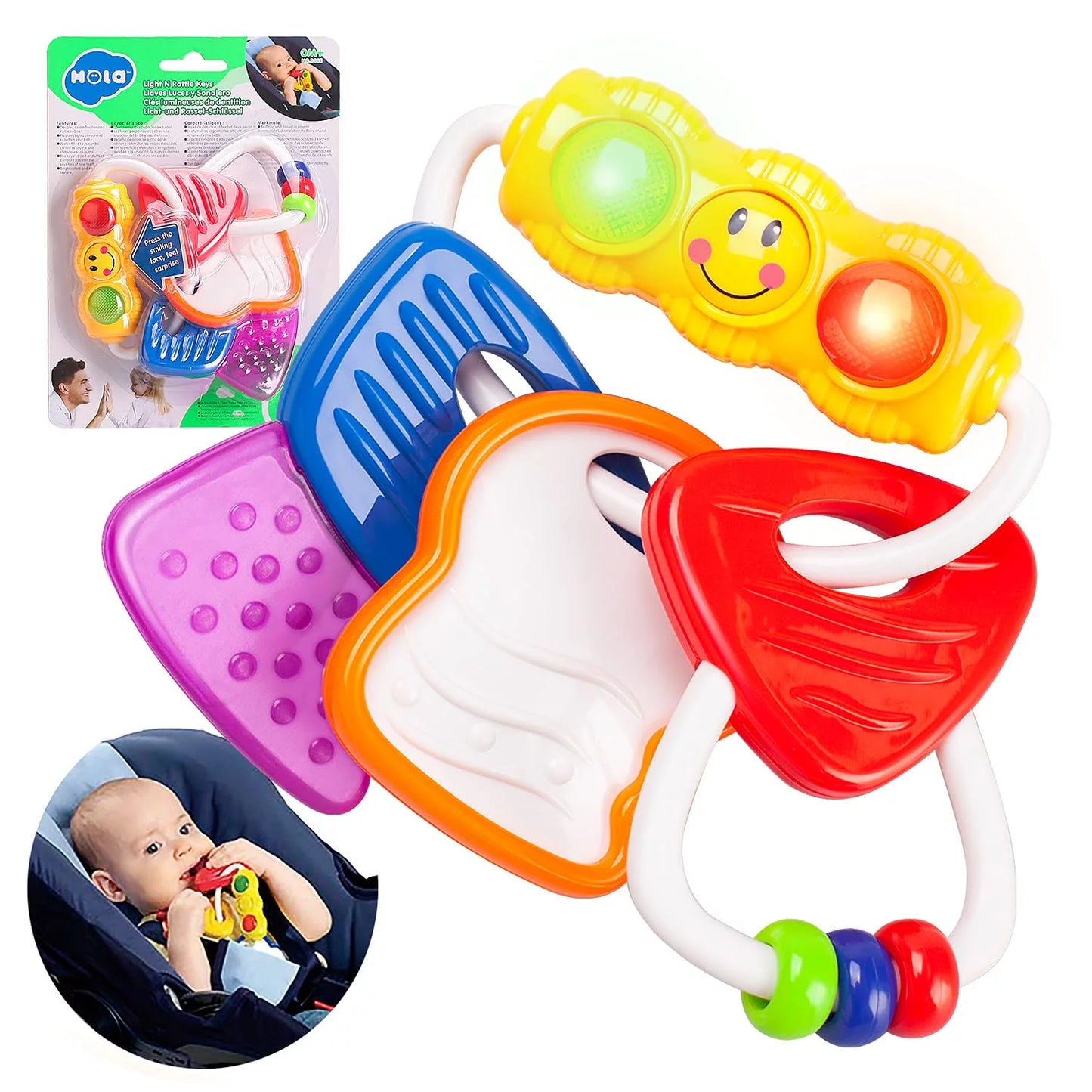 Baby Toys 0-6 Months Infant Toys 6-12 Months with Sound & Light, Boy Girl Gifts Baby Toys for 0-12 Months