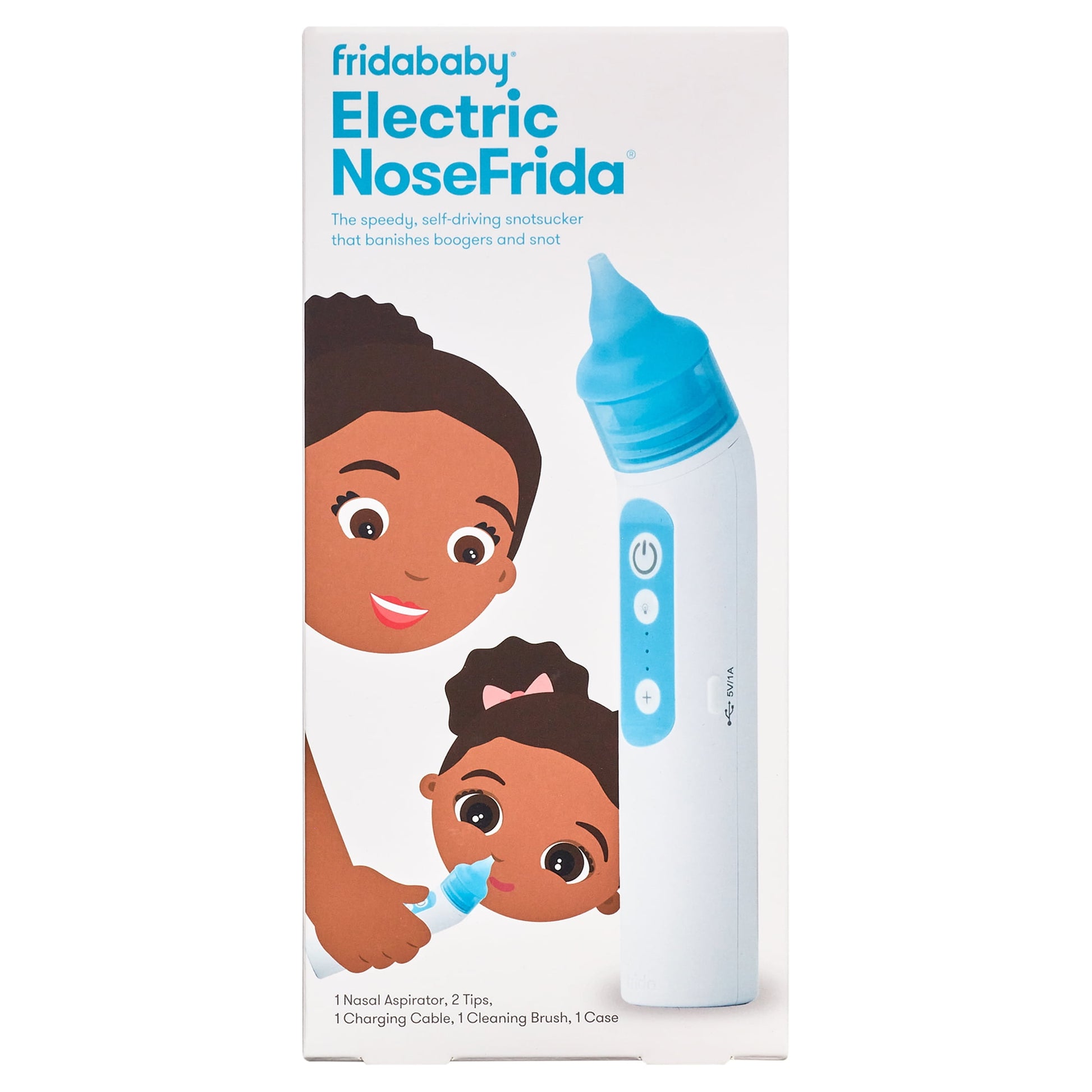 Electric Nose Frida Nasal Aspirator Set, Natural Nasal Decongestant Snot Sucker for Baby