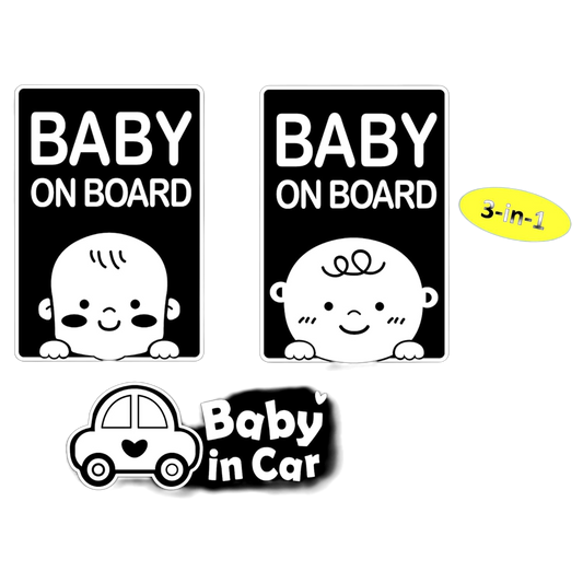 Baby on Board Sticker for Cars, Safety Baby on Board Sign